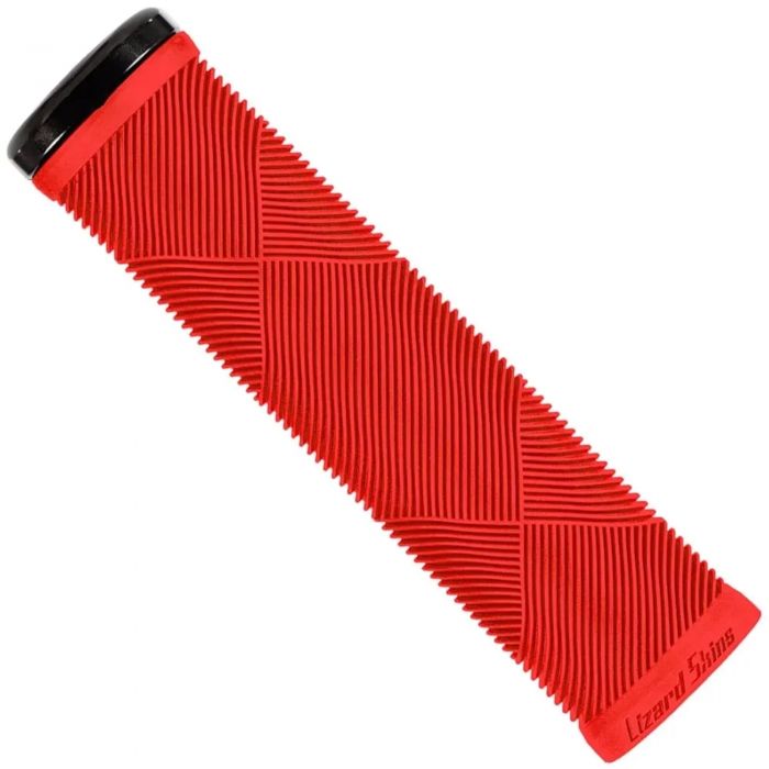 Tweeks Cycles Lizard Skins Single Clamp Lock-On Strata Grips - Candy Red | Clearance section. 365 day returns, 0% finance & FREE delivery over £50