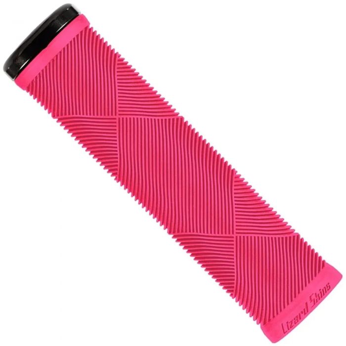 Tweeks Cycles Lizard Skins Single Clamp Lock-On Strata Grips - Neon Pink | Clearance section. 365 day returns, 0% finance & FREE delivery over £50