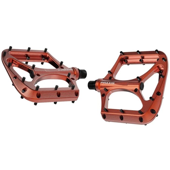 Tweeks Cycles Praxis Works Podium Pedals - Orange | Clearance section. 365 day returns, 0% finance & FREE delivery over £50