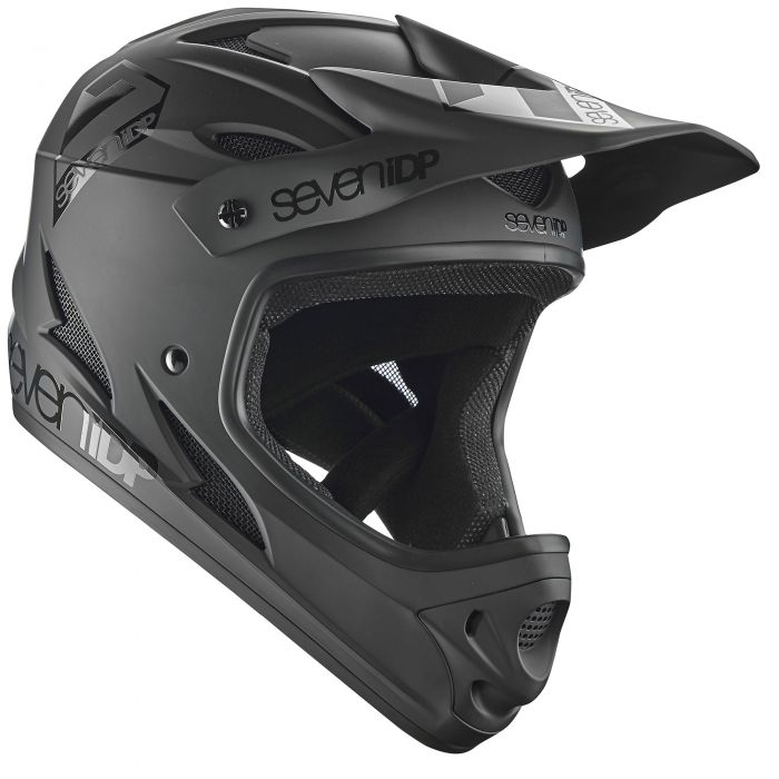 Image of 7iDP M1 Full Face Helmet - L, Matt Black / Gloss Black