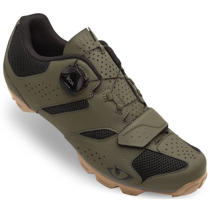 Image of Giro Cylinder II MTB Cycling Shoes - Olive / Gum, 41