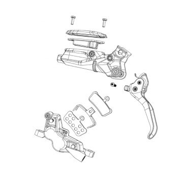 SRAM Red Disc Brake Caliper Post Assembly Kit