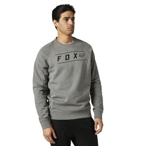 Fox Clothing Pinnacle Crew Sweatshirt - S, Heather Graphite