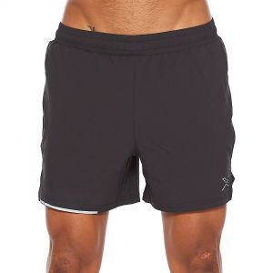Image of "2XU Aero 5" Shorts" - Black Silver Reflective XL