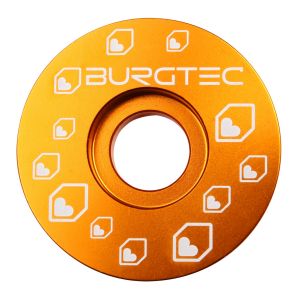 Image of Burgtec Top Cap - Iron Bro Orange