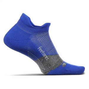 Image of Feetures Elite Max Cushion No Show Tab Socks, Blue