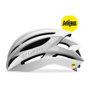 Giro Syntax MIPS Road Helmet - M (55-59cm), Matte White / Silver