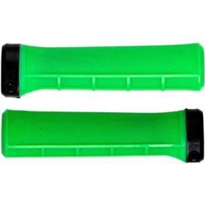 Brand-X Half-Waffle Lock-On Handlebar Grips - Green - HOT759053 - Handlebars The Brand-X Half Waffle Lock on Handlebars Grips a sku HOT759053