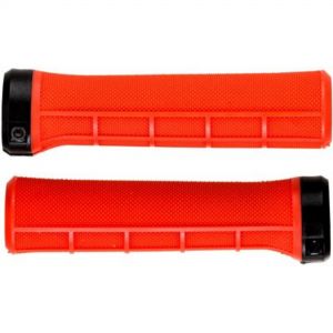 Brand-X Half-Waffle Lock-On Handlebar Grips - Red