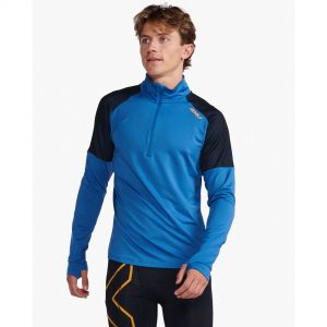 Image of 2XU Light Speed 1/2 Zip Long Sleeve Jersey, Blue