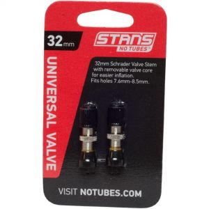 Image of Stans NoTubes Universal 32mm Tubeless Valves - Schrader, Black