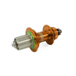 Hope Technology RS4 Centre Lock Road Rear Hub - Orange, 135mm x 12mm Thru Axle, Standard - Steel (9/10/11), 28H