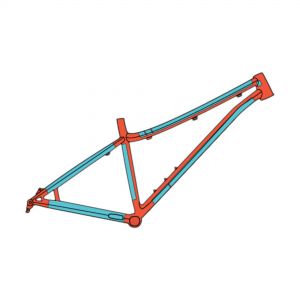 RideWrap Covered Protection Steel Hardtail MTB Frame Kit