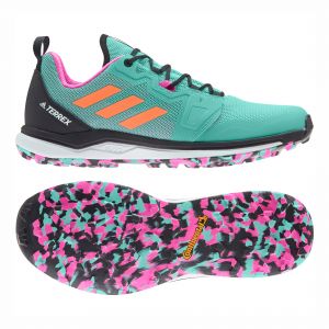 Adidas Terrex Agravic Trail Running Shoes - 10, Mint / Orange