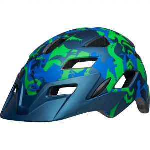 Bell Sidetrack Kids Helmet - Camosaurus Matte Blue