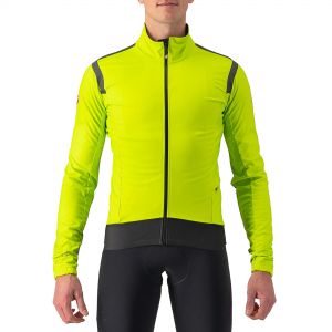 Castelli Alpha ROS 2 Light Jacket - Electric Lime / Dark Gray / Black - XL