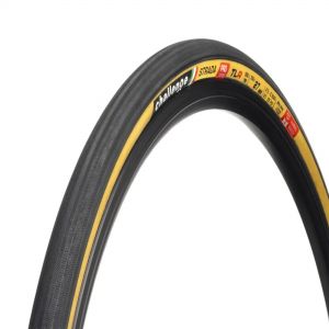 Challenge Strada Handmade TLR Road Tyre - 700 x 27Black / Tan