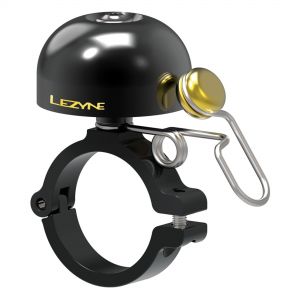 Lezyne Classic Brass Bell - Hard Mounted - Black