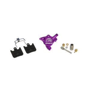 Hope Technology Complete Individual Caliper - Purple, X2 - Flat Mount