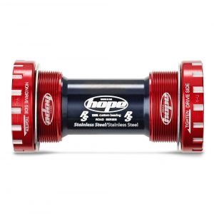 Hope Technology Stainless Road Bottom Bracket Cups - 68mm Red