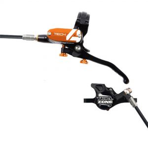 Hope Technology Tech 4 Trial Zone Hydraulic Disc Brake - Black / OrangeRear Left Hand - HOPT4TZCR9L - Accessories The all-new Hope Tech 4 Trial Zone Hydraulic Disc  sku HOPT4TZCR9L