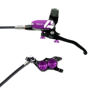 Hope Technology Tech 4 E4 Hydraulic Disc Brake - Black / PurpleRear Left HandStandard Black