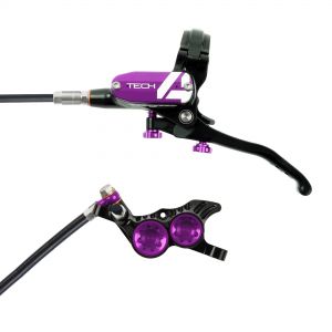 Hope Technology Tech 4 V4 Hydraulic Disc Brake - Black / PurpleFront Right HandStandard Black - HOPT4V4PUR - Accessories The all-new Hope Tech 4 V4 Hydraulic Disc Brake is sku HOPT4V4PUR