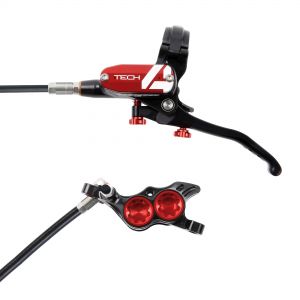 Hope Technology Tech 4 E4 Hydraulic Disc Brake - Black / RedFront Right HandStandard Black