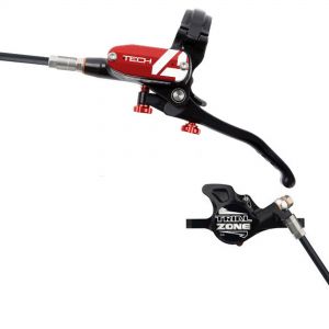 Hope Technology Tech 4 Trial Zone Hydraulic Disc Brake - Black / RedRear Left Hand