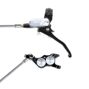 Hope Technology Tech 4 E4 Hydraulic Disc Brake - Black / SilverFront Right HandBraided - HOPT4E4SBR - Accessories The all-new Hope Tech 4 E4 Hydraulic Disc Brake is sku HOPT4E4SBR