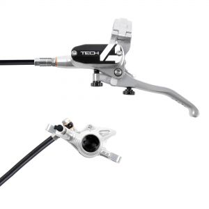 Hope Technology Tech 4 X2 Flat Mount Hydraulic Disc Brake - Silver / BlackFront Right HandStandard Black