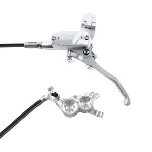 Hope Technology Tech 4 V4 Hydraulic Disc Brake - Silver / SilverRear Left HandStandard Black