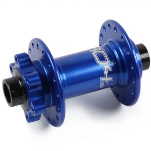 Hope Technology Pro 4 - Front Boost Hub - Blue Hub - 110mmx15mm Boost - 28H - J-Bend Spokes