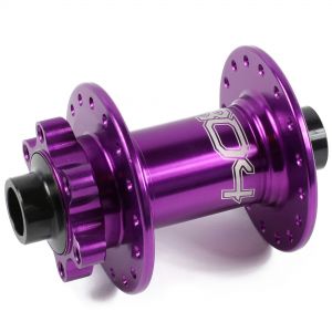 Hope Technology Pro 4 - Front Hub - Purple Hub - 100mmx15mm - 32H - J-Bend Spokes