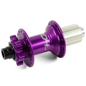 Hope Technology Pro 4 - Rear Boost Hub - Purple Hub - 148mmx12mm - 32H - J-Bend Spokes - Standard - Aluminium Freehub