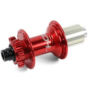 Hope Technology Pro 4 - Rear Boost Hub - Red Hub - 148mmx12mm - 32H - J-Bend Spokes - Standard - Aluminium Freehub