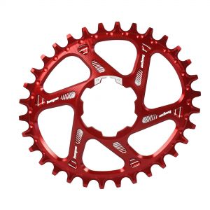 Hope Technology Oval Spiderless Retainer Ring - Red, 34T