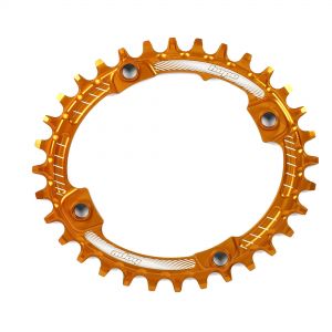 Hope Technology Oval Retainer Ring - Orange, 32T