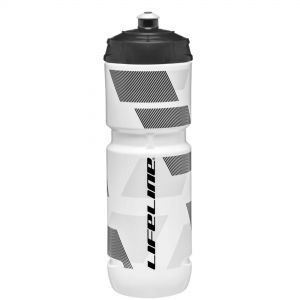 LifeLine Water Bottle - 800ml, White / Black