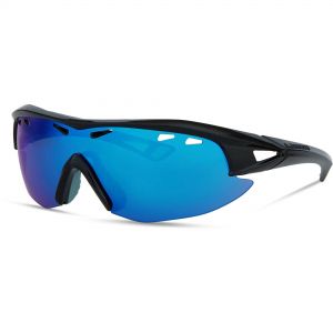 Madison Recon Sunglasses - Black Frame / Blue Mirror Lens