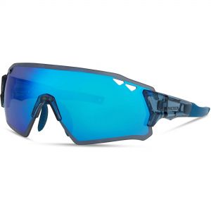 Madison Stealth Sunglasses 3 Lens Pack - Blue Frame / Blue Mirror / Amber / Clear Lens