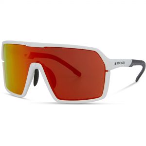 Madison Crypto Sunglasses 3 Lens Pack - White Frame / Fire Mirror / Amber / Clear Lens