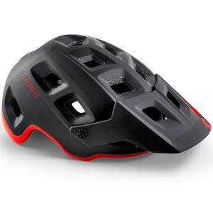 Image of MET Terranova Helmet - Black Red Matt Glossy S