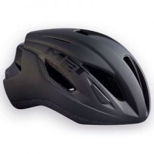 MET Strale Road Helmet - Colour: Black - Size: Large (59-62cm)