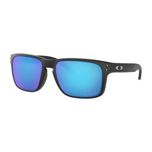 Oakley Holbrook Sunglasses - Matte Black Frame / Prizm Sapphire Polarised Lens