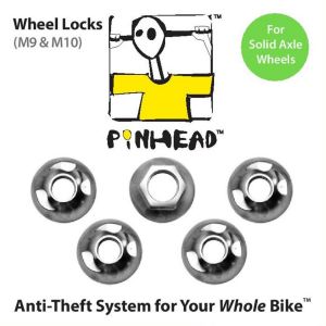Pinhead Solid Axle Wheel Locks - Pair
