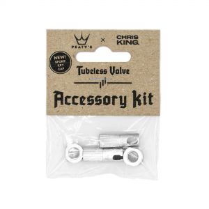 Peaty's x Chris King MK2 Tubeless Valve Accessory Kit - Silver