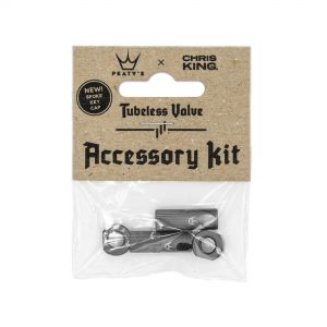 Peaty's x Chris King MK2 Tubeless Valve Accessory Kit - Slate