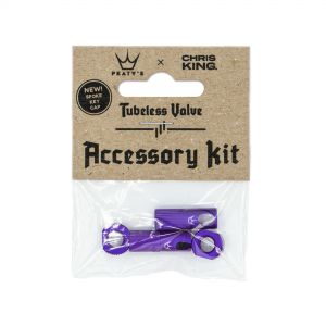 Peaty's x Chris King MK2 Tubeless Valve Accessory Kit - Violet