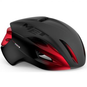 MET Manta MIPS Helmet - Medium, Black Red Metallic Matt Glossy